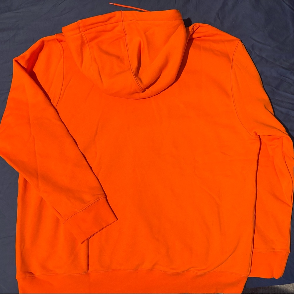 Nike Men’s Orange NYC Pullover Hoodie with Blue-Trim Logo - Picture 5 of 5